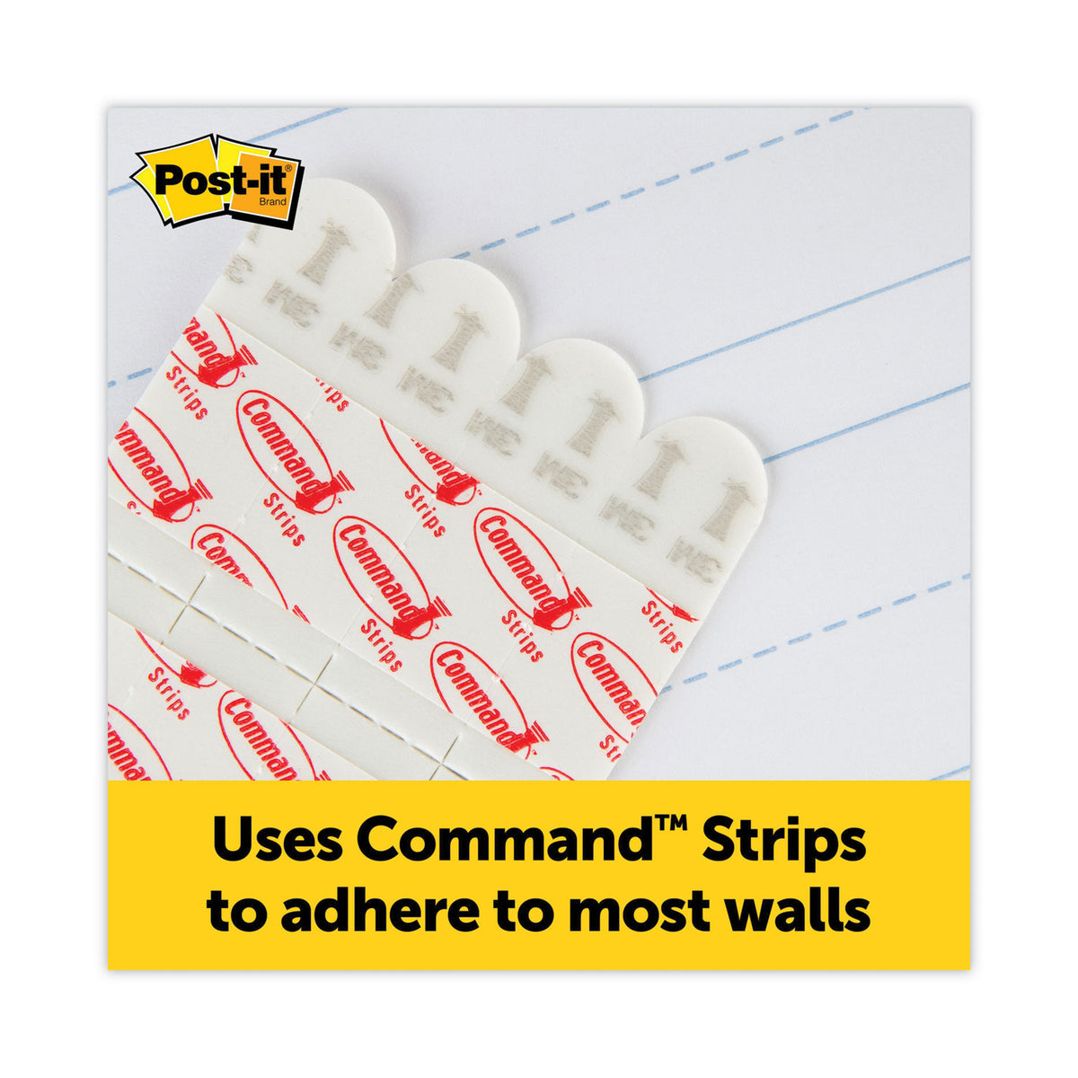 Self-Stick Wall Pad, Manuscript Format (Primary 3" Rule), 20 x 23, White, 20 Sheets, 2/Pack