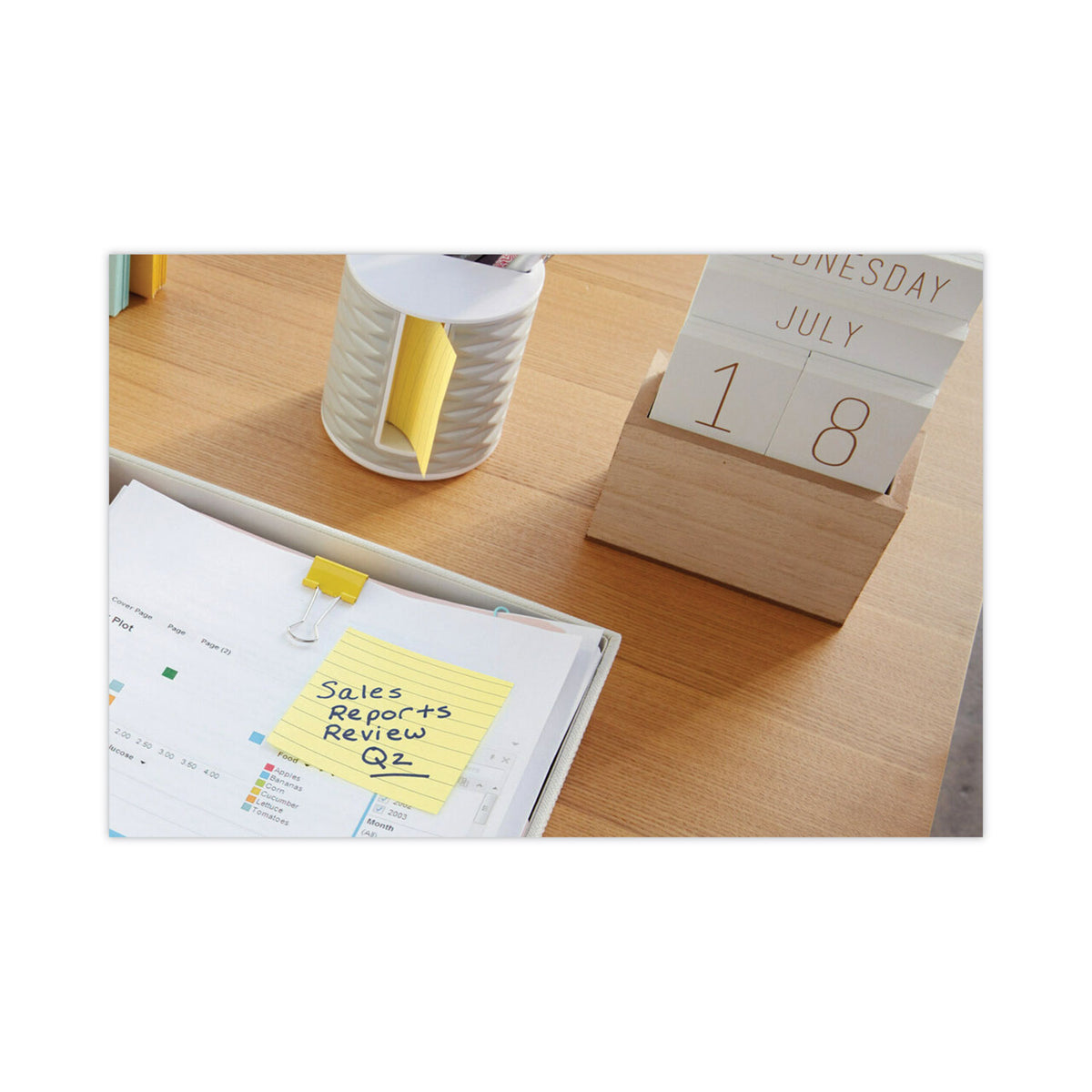 Original Pads in Canary Yellow, Note Ruled, 3" x 5", 100 Sheets/Pad, 12 Pads/Pack