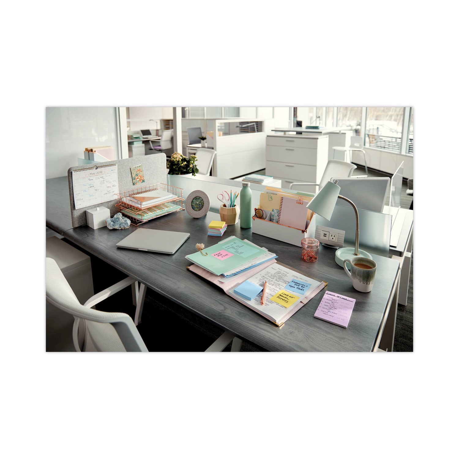 Original Recycled Note Pads, 3" x 3", Sweet Sprinkles Collection Colors, 100 Sheets/Pad, 12 Pads/Pack - 