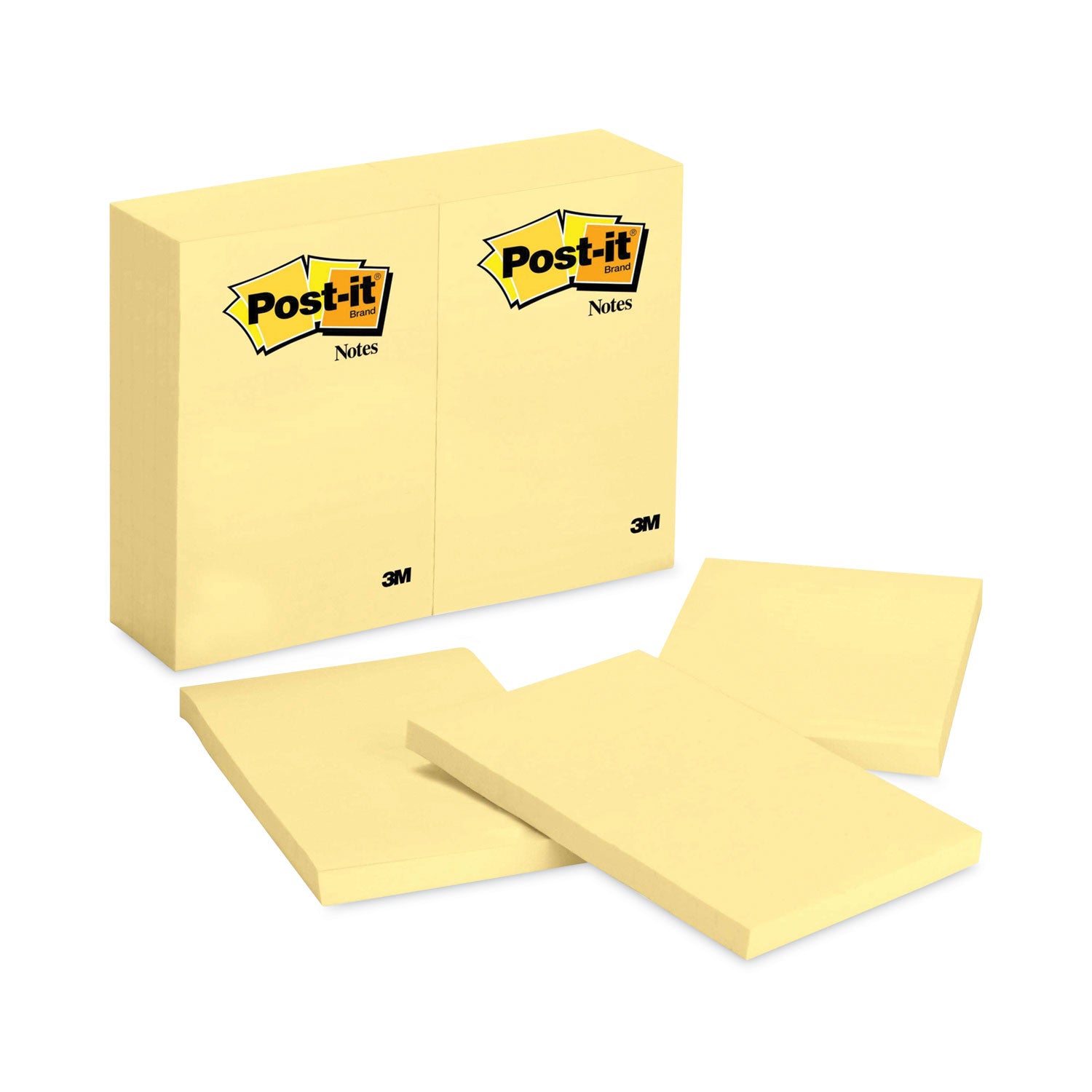Original Pads in Canary Yellow, 4" x 6", 100 Sheets/Pad, 12 Pads/Pack - 