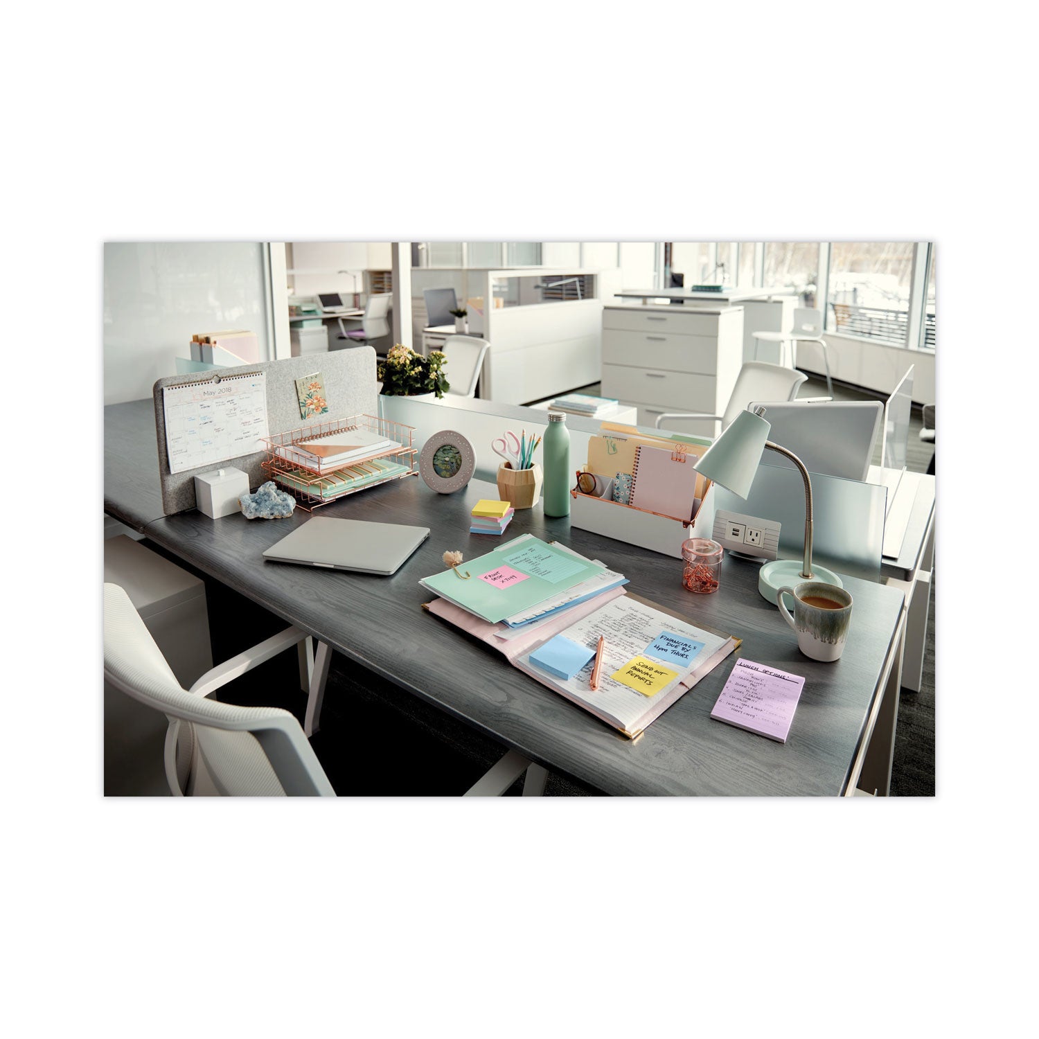 Original Recycled Note Pads, Note Ruled, 4" x 6", Sweet Sprinkles Collection Colors, 100 Sheets/Pad, 5 Pads/Pack - 