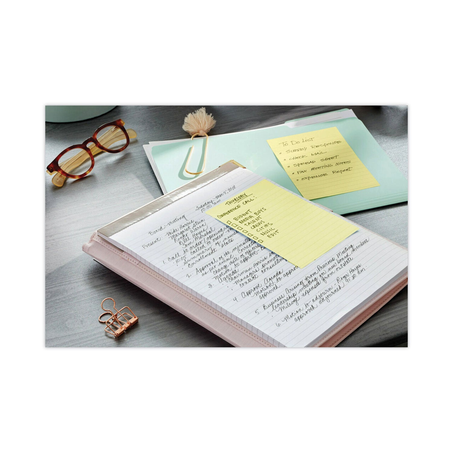 Original Recycled Note Pads, Note Ruled, 4" x 6", Canary Yellow, 100 Sheets/Pad, 12 Pads/Pack - 