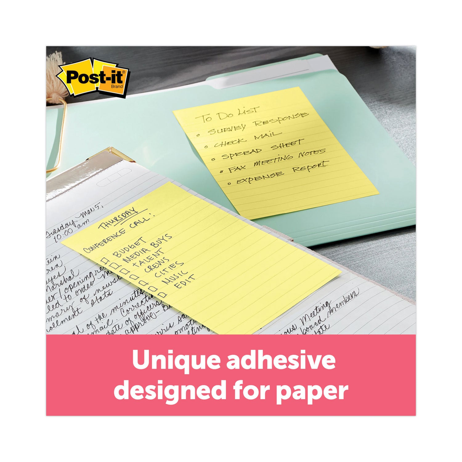 Original Pads in Canary Yellow, Note Ruled, 4" x 6", 100 Sheets/Pad, 12 Pads/Pack - 
