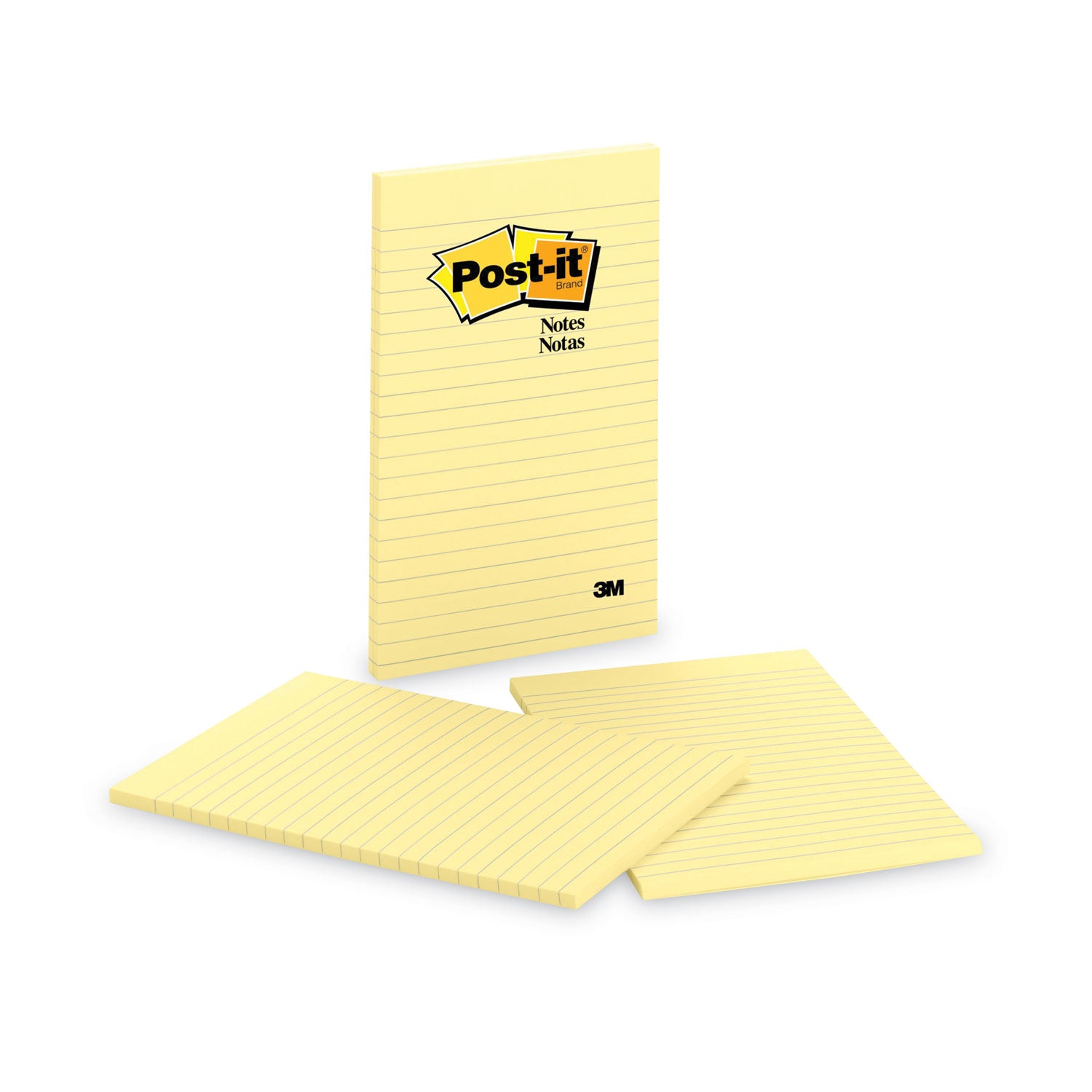 Original Pads in Canary Yellow, Note Ruled, 5" x 8", 50 Sheets/Pad, 2 Pads/Pack - 