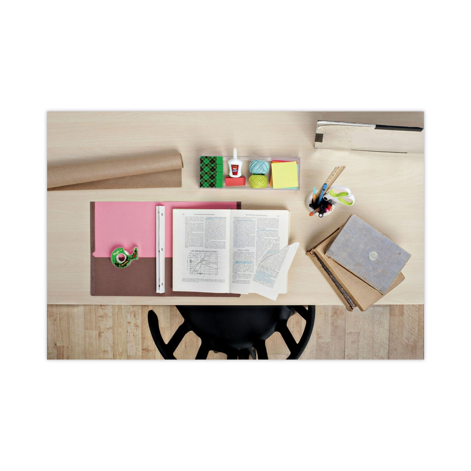 clip-dispenser-value-pack-with-12-rolls-of-tape-1-core-plastic-charcoal_mmm810k12c19 - 6