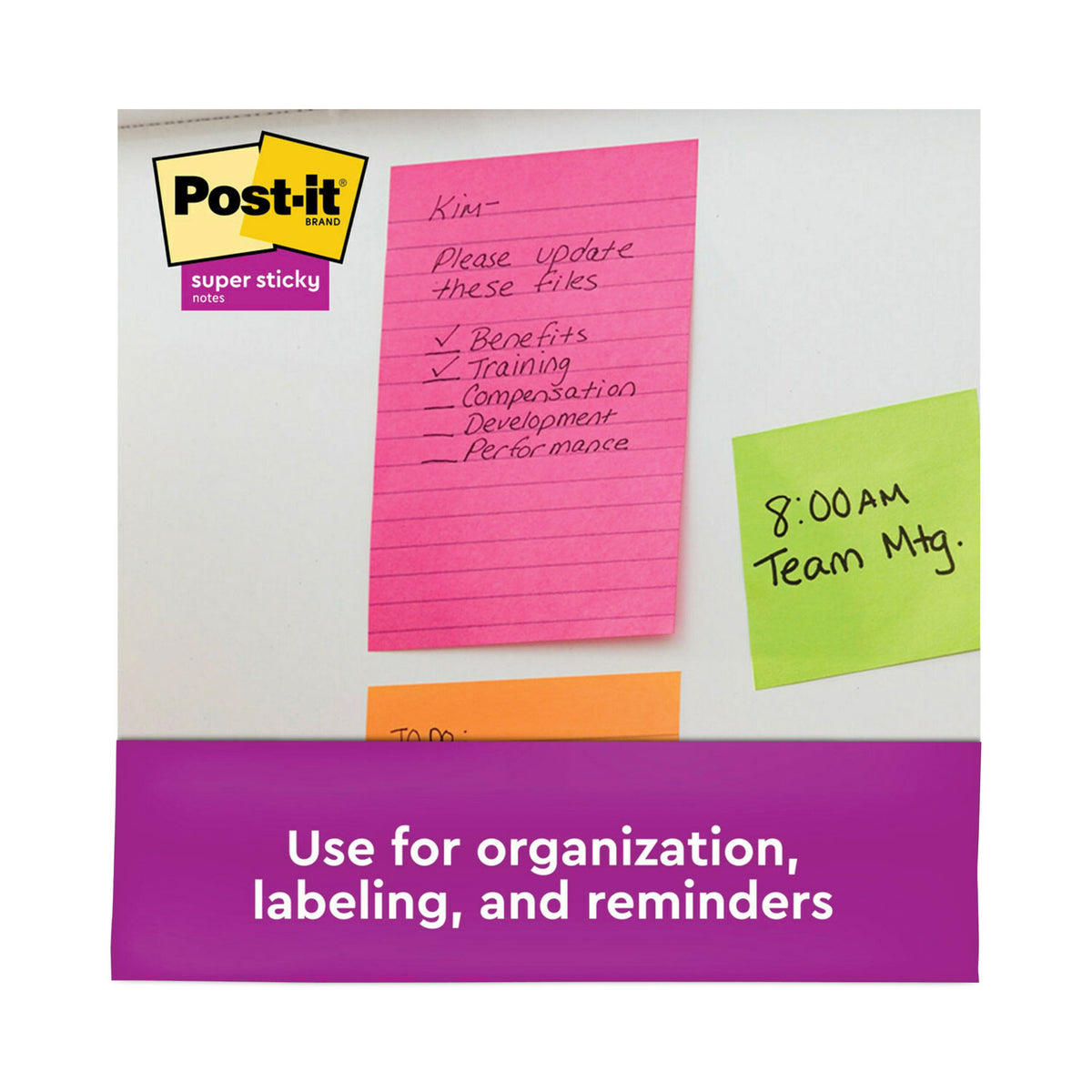 Pads in Energy Boost Collection Colors, Note Ruled, 5" x 8", 45 Sheets/Pad, 4 Pads/Pack