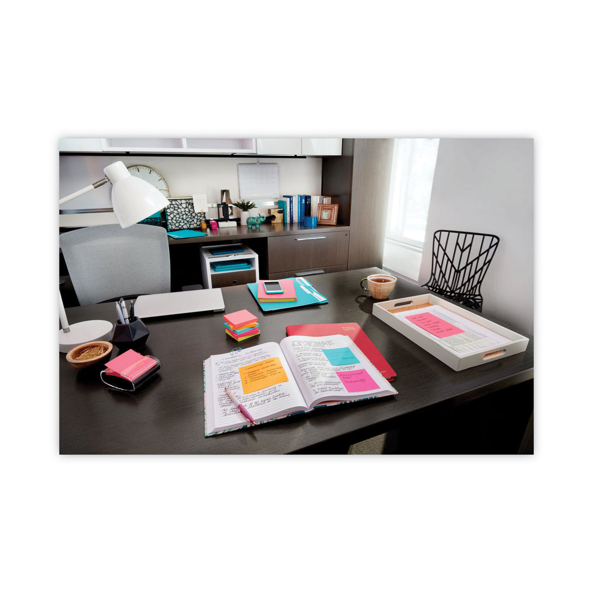 Original Pads in Poptimistic Collection Colors, Note Ruled, 3" x 3", 100 Sheets/Pad, 6 Pads/Pack
