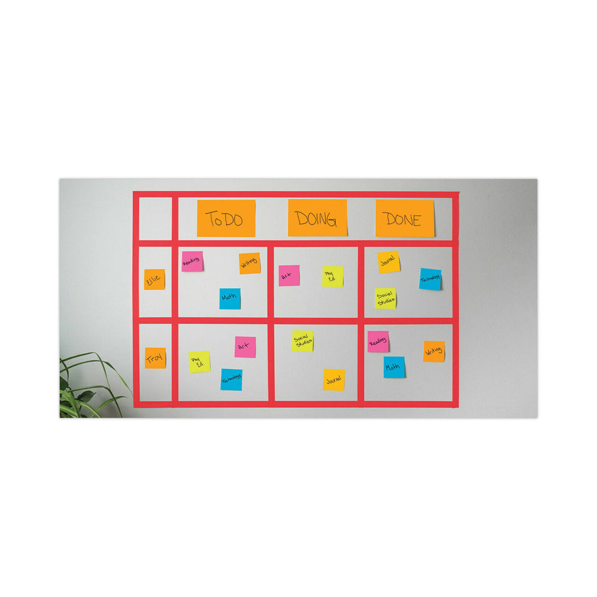 Meeting Notes in Energy Boost Collection Colors, 6" x 4", 45 Sheets/Pad, 8 Pads/Pack