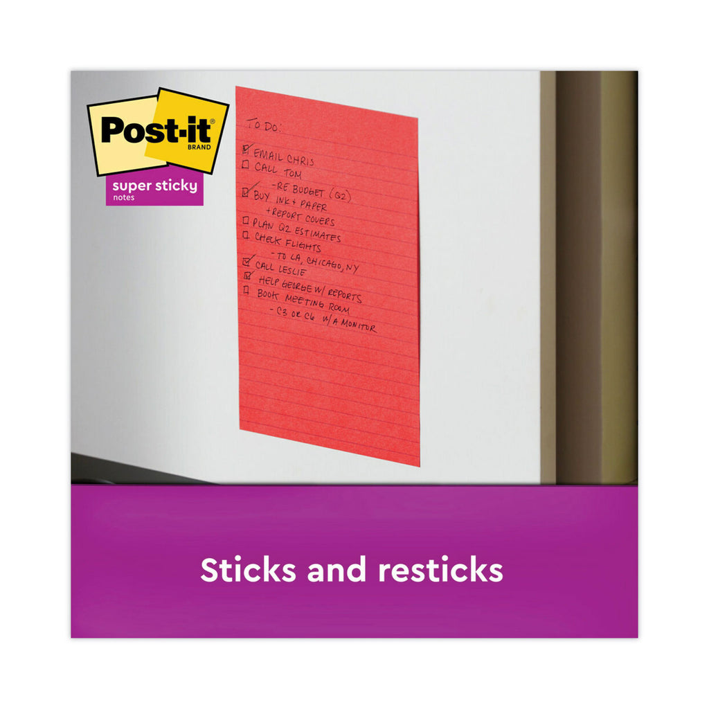 Pads in Playful Primary Collection Colors, Note Ruled, 4" x 6", 90 Sheets/Pad, 3 Pads/Pack