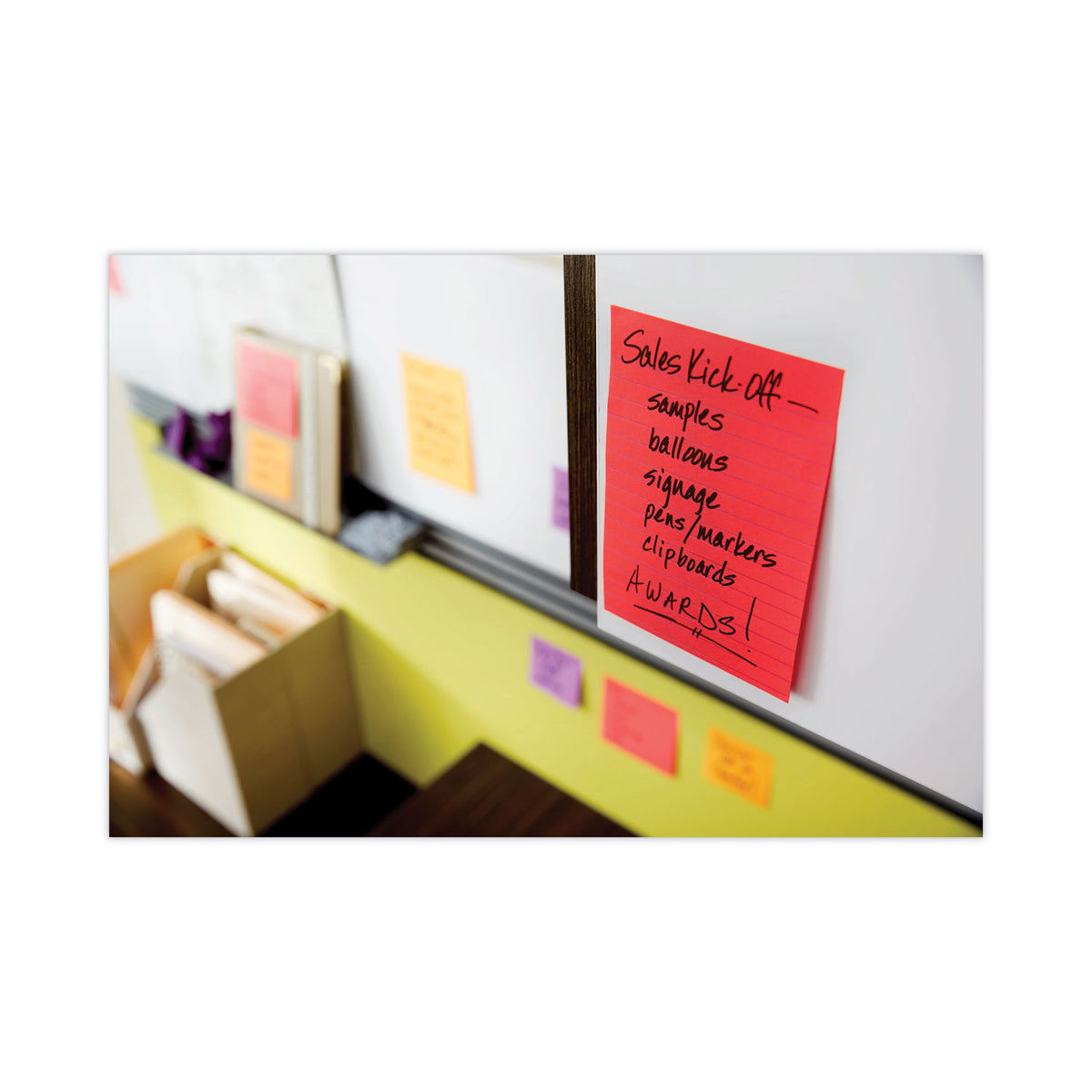 Pads in Playful Primary Collection Colors, Note Ruled, 4" x 6", 90 Sheets/Pad, 3 Pads/Pack