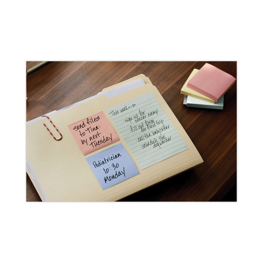 Original Pads in Beachside Cafe Collection Colors, Note Ruled, 4" x 6", 100 Sheets/Pad, 5 Pads/Pack - 