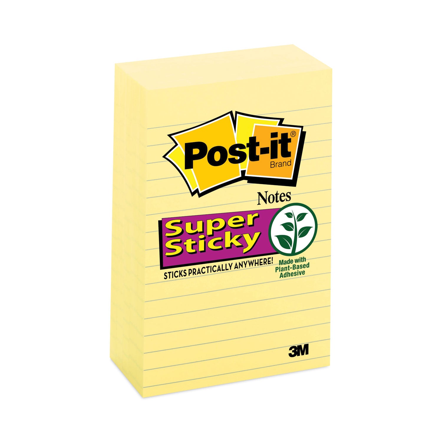 Pads in Canary Yellow, Note Ruled, 4" x 6", 90 Sheets/Pad, 5 Pads/Pack - 
