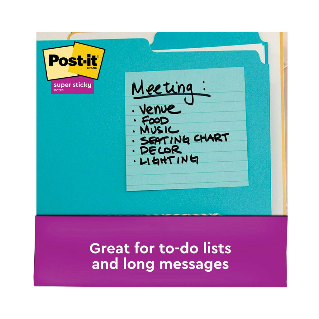 Pads in Supernova Neon Collection Colors, Note Ruled, 4" x 4", 90 Sheets/Pad, 6 Pads/Pack