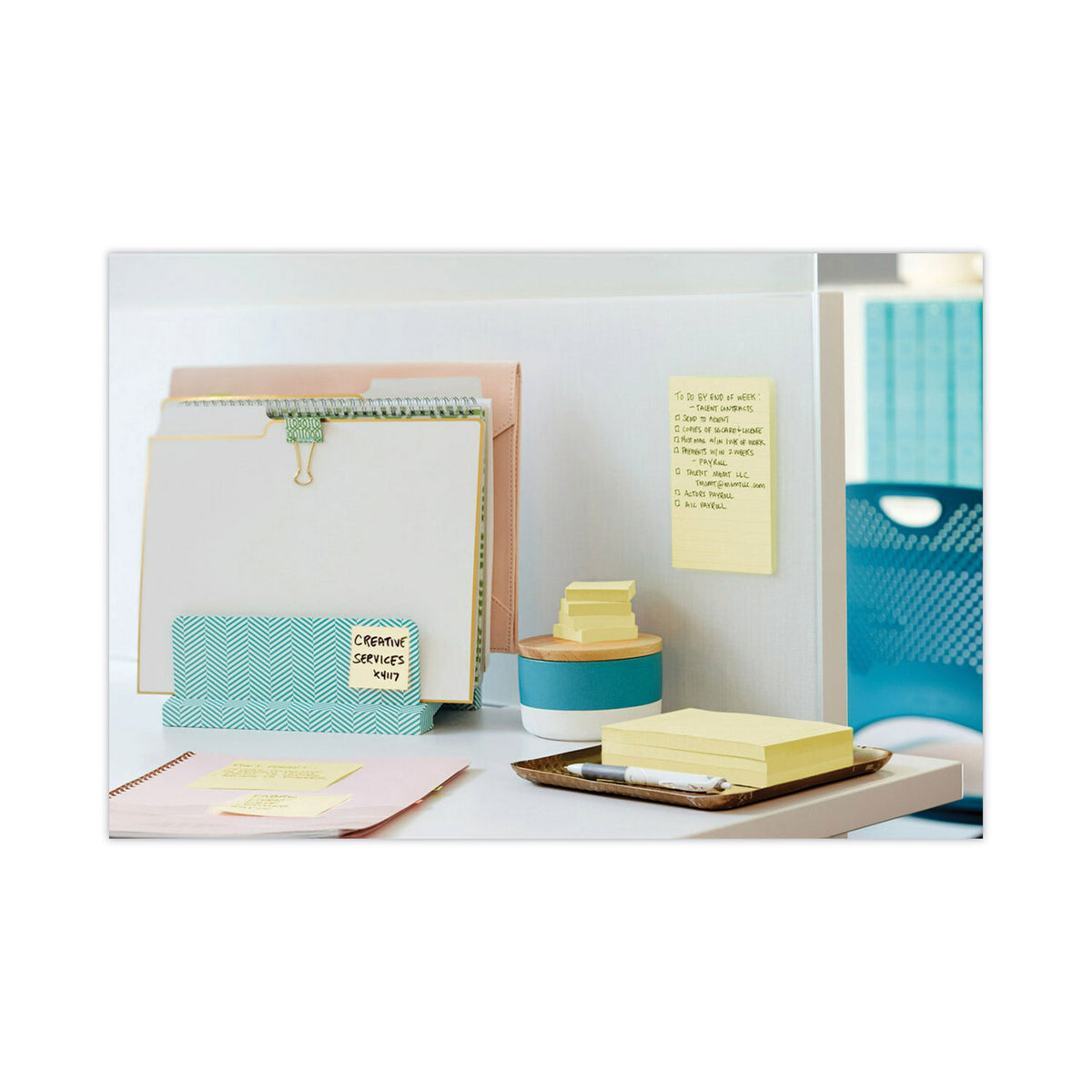 Pads in Canary Yellow, 1.88" x 1.88", 90 Sheets/Pad, 10 Pads/Pack