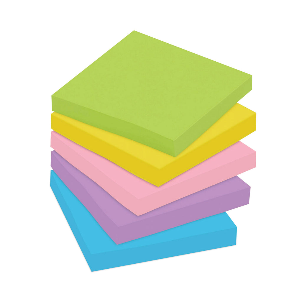 Original Pads in Floral Fantasy Collection Colors, Cabinet Pack, 3" x 3", 100 Sheets/Pad, 18 Pads/Pack