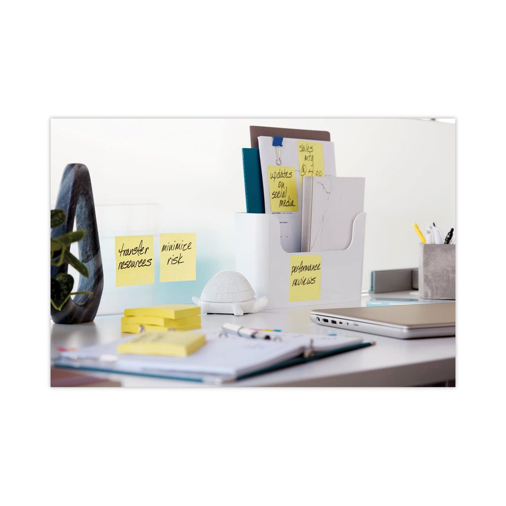 Pads in Canary Yellow, Cabinet Pack, 3" x 3", 90 Sheets/Pad, 24 Pads/Pack - 