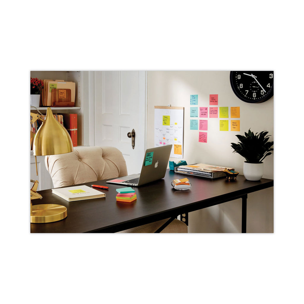 Pads in Supernova Neon Collection Colors, Cabinet Pack, 3" x 3", 70 Sheets/Pad, 24 Pads/Pack