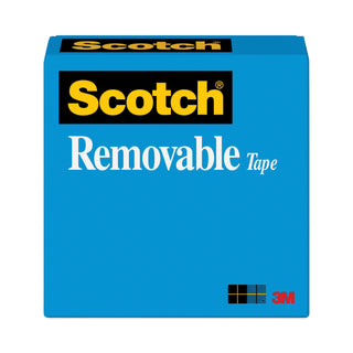 Removable Tape, 1" Core, 0.75" x 36 yds, Transparent - 