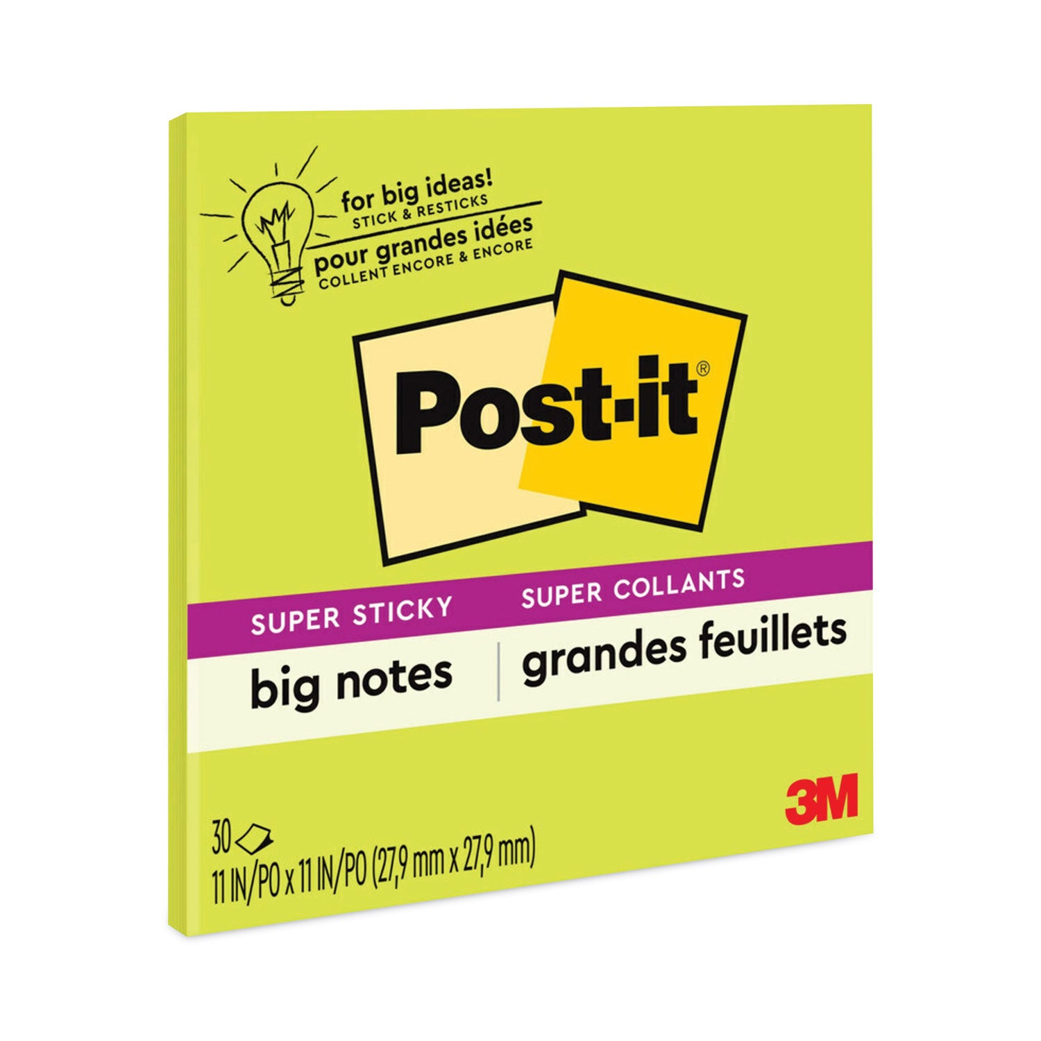 big-notes-unruled-11-x-11-green-30-sheets_mmmbn11g - 1