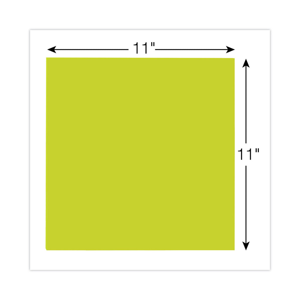 Big Notes, Unruled, 11 x 11, Green, 30 Sheets