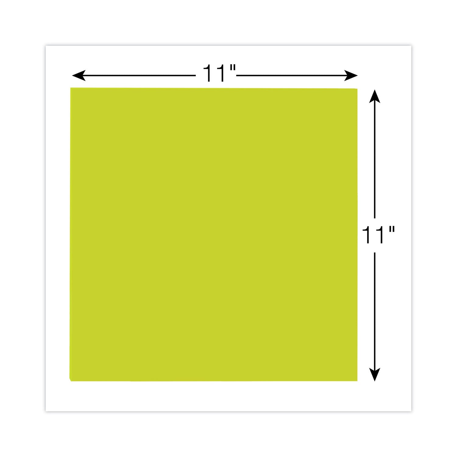 Big Notes, Unruled, 11 x 11, Green, 30 Sheets