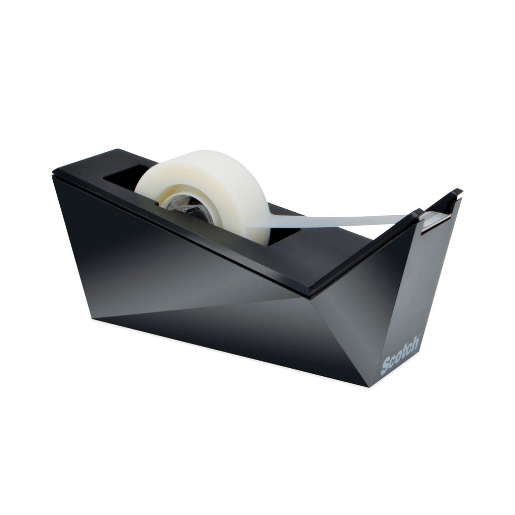facet-design-one-handed-dispenser-with-one-roll-of-tape-1-core-plastic-black_mmmc17mb0 - 3