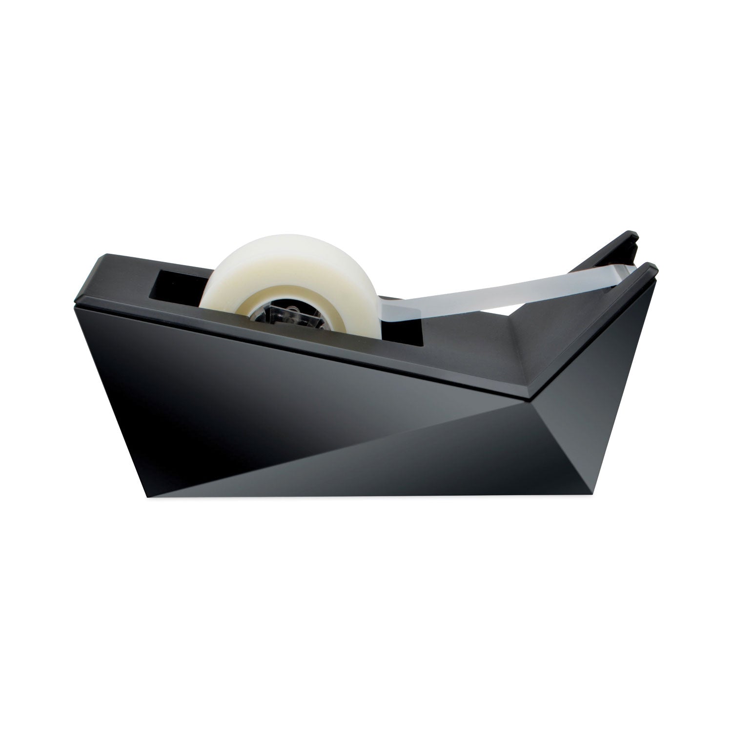 facet-design-one-handed-dispenser-with-one-roll-of-tape-1-core-plastic-black_mmmc17mb0 - 1