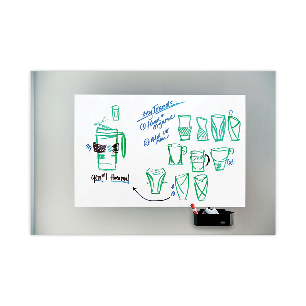 Dry Erase Accessory Tray, 8.5 x 3 x 5.25, Black