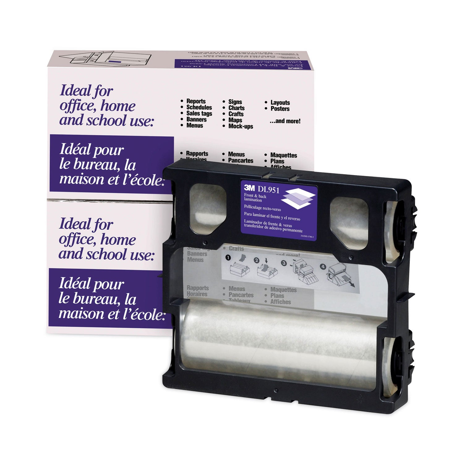 Refill for LS950 Heat-Free Laminating Machines, 5.6 mil, 8.5" x 100 ft, Gloss Clear - 