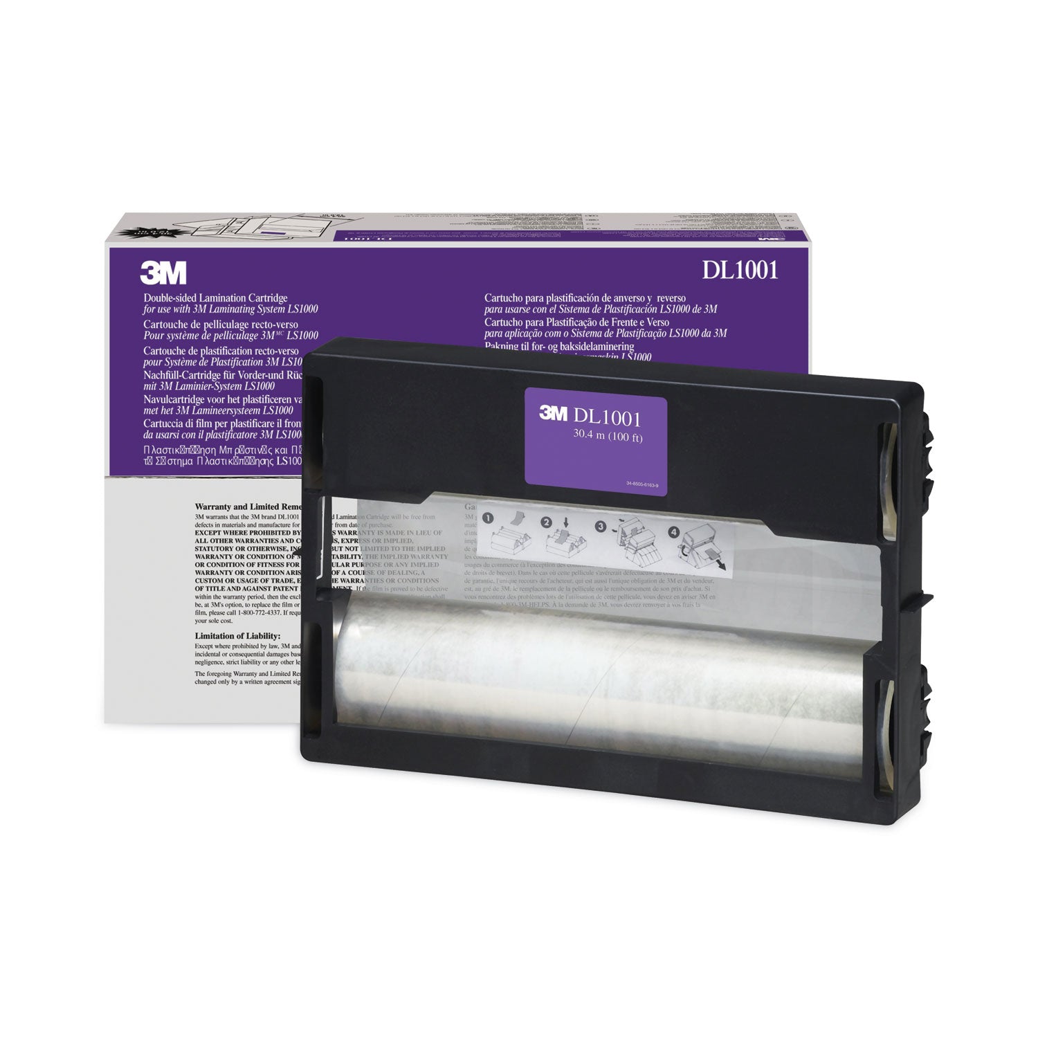 Refill for LS1000 Laminating Machines, 5.6 mil, 12" x 100 ft, Gloss Clear - 