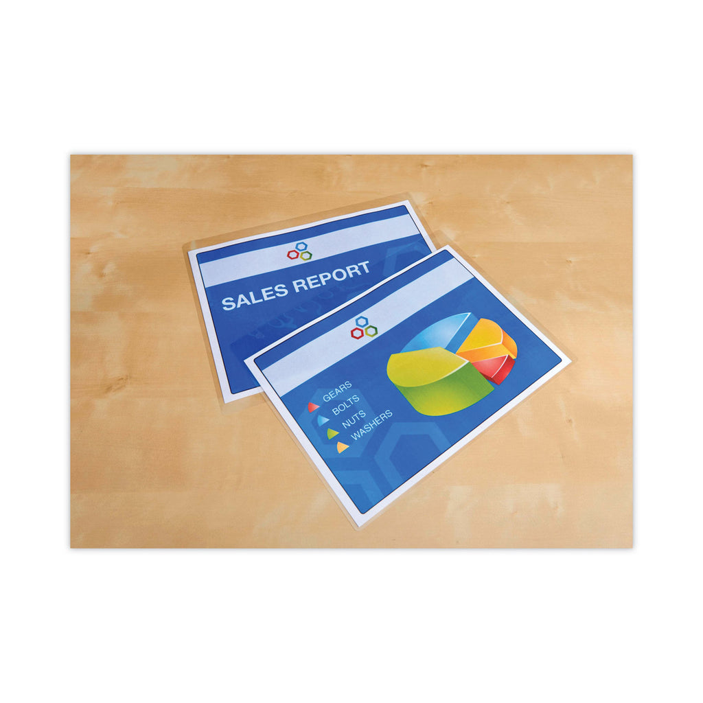 Self-Sealing Laminating Pouches, 12.5 mil, 2.81" x 4.5", Gloss Clear, 5/Pack - 