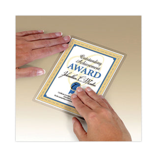 Self-Sealing Laminating Pouches, 9.5 mil, 9" x 11.5", Gloss Clear, 25/Pack - 