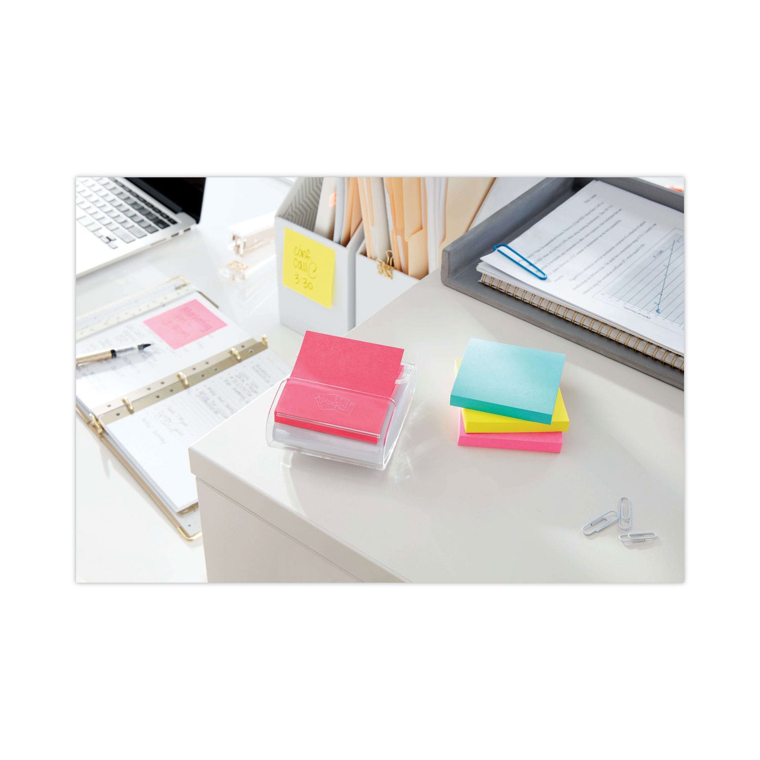 Pop-up 3 x 3 Note Refill Cabinet Pack, 3" x 3", Supernova Neons Collection Colors, 100 Sheets/Pad, 18 Pads/Pack