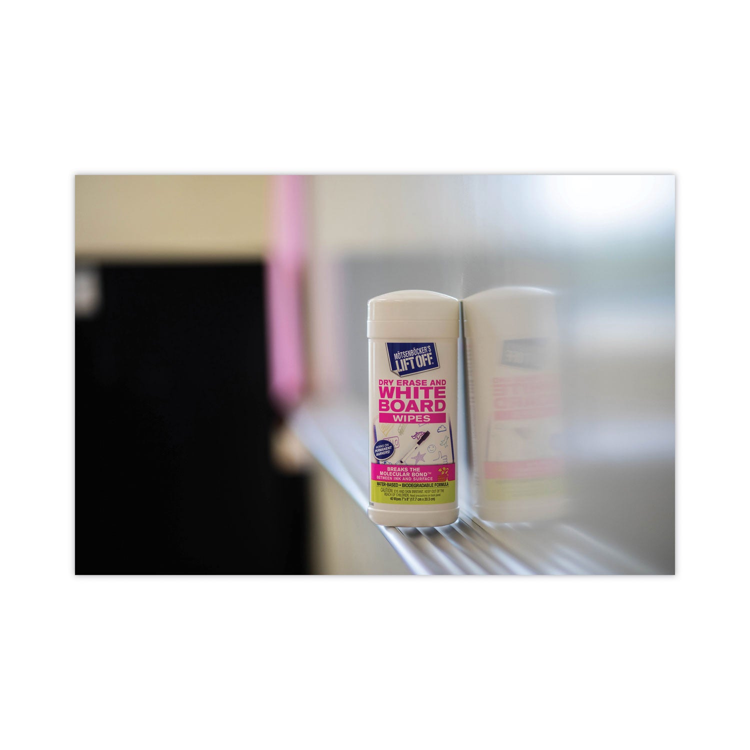 Dry Erase Cleaner Wipes, 7 x 12, 40/Canister - 