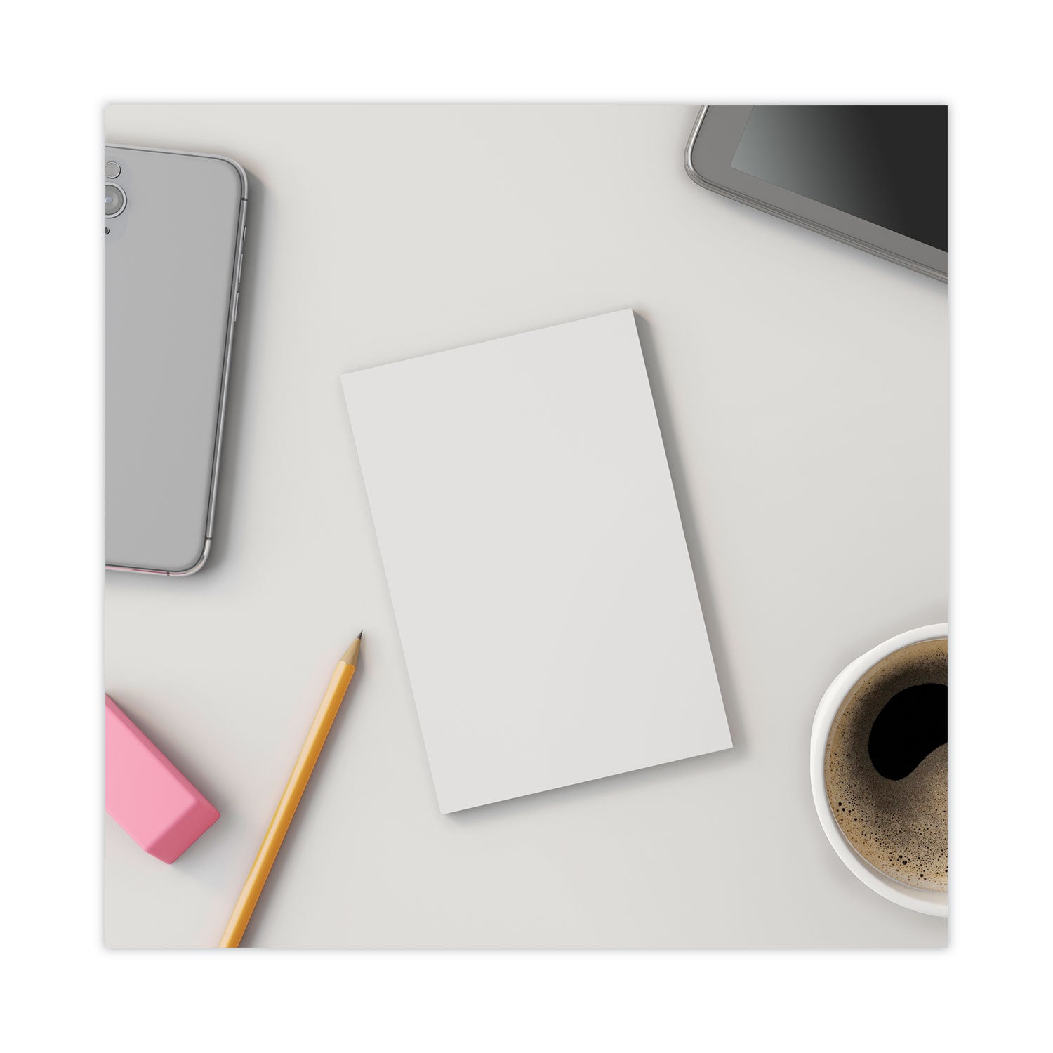 Loose White Memo Sheets, 4 x 6, Unruled, Plain White, 500/Pack - 