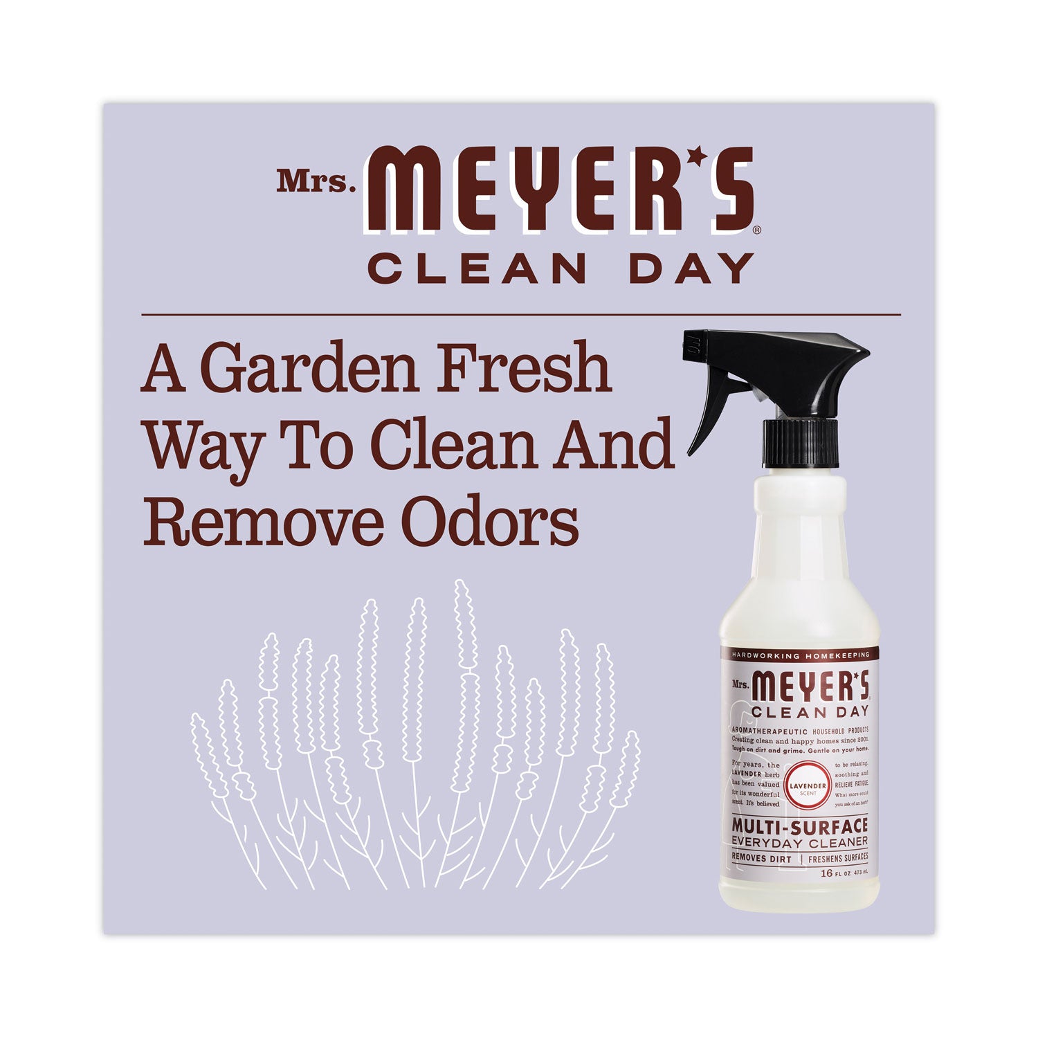 Multi Purpose Cleaner, Lavender Scent, 16 oz Spray Bottle