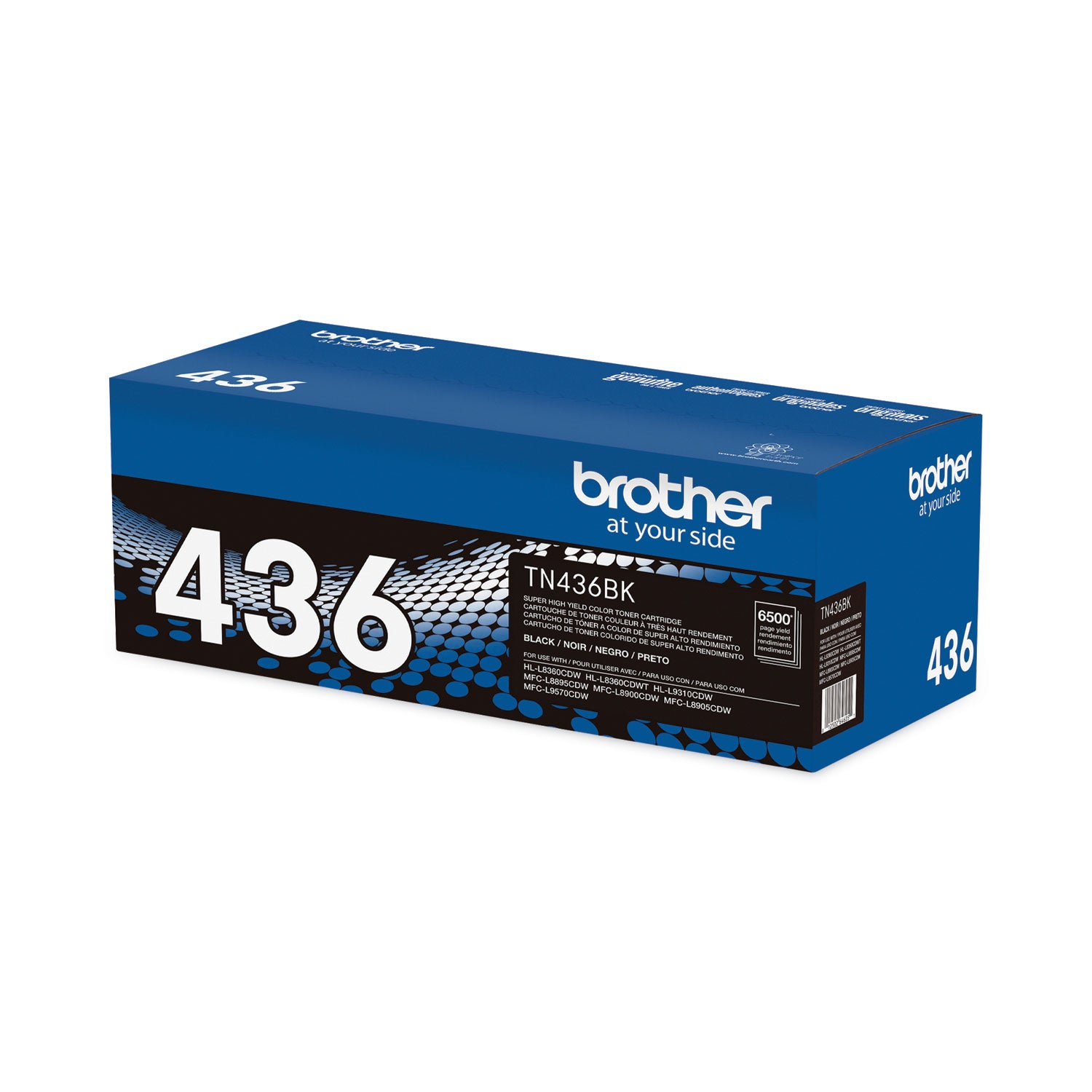 TN436BK Super High-Yield Toner, 6,500 Page-Yield, Black