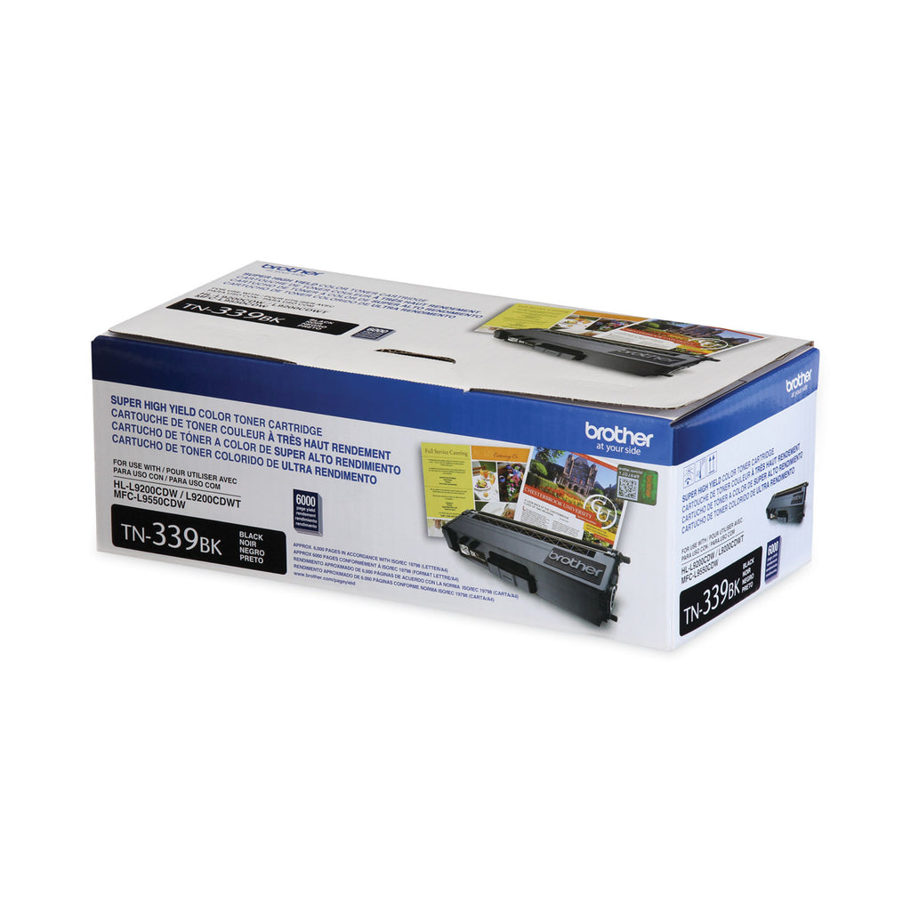 Brother Genuine TN339BK Super High Yield Black Toner Cartridge - Laser - Super High Yield - 6000 Pages - Black - 1 Each - 5