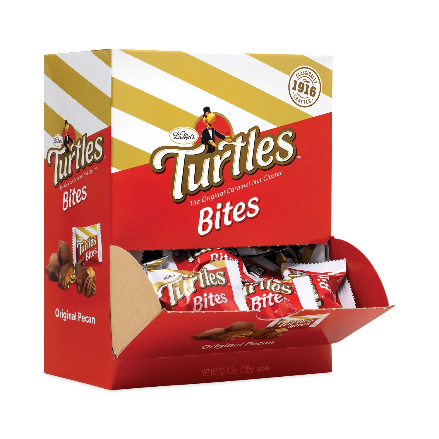 Turtles Original Bite Size Candy, 0.42 oz, 60/Carton, Ships in 1-3 Business Days