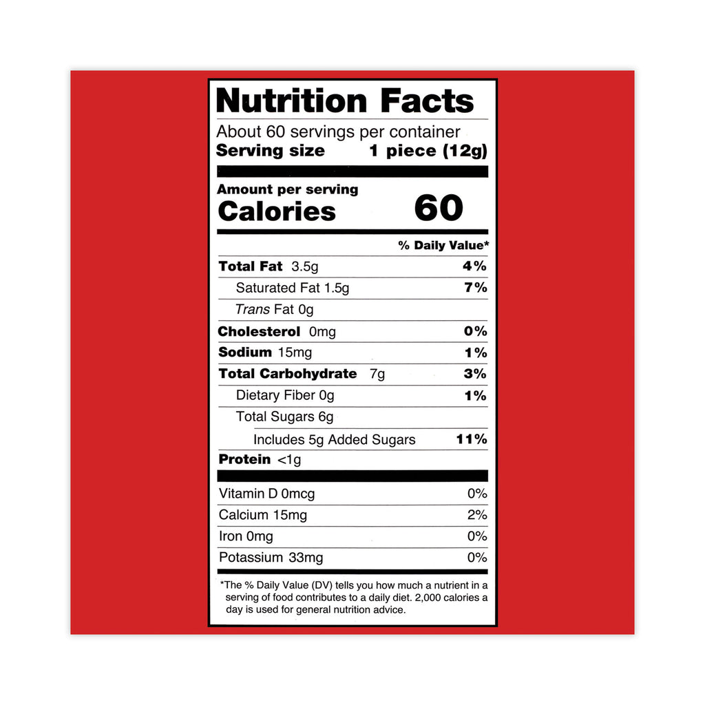 Turtles Original Bite Size Candy, 0.42 oz, 60/Carton, Ships in 1-3 Business Days