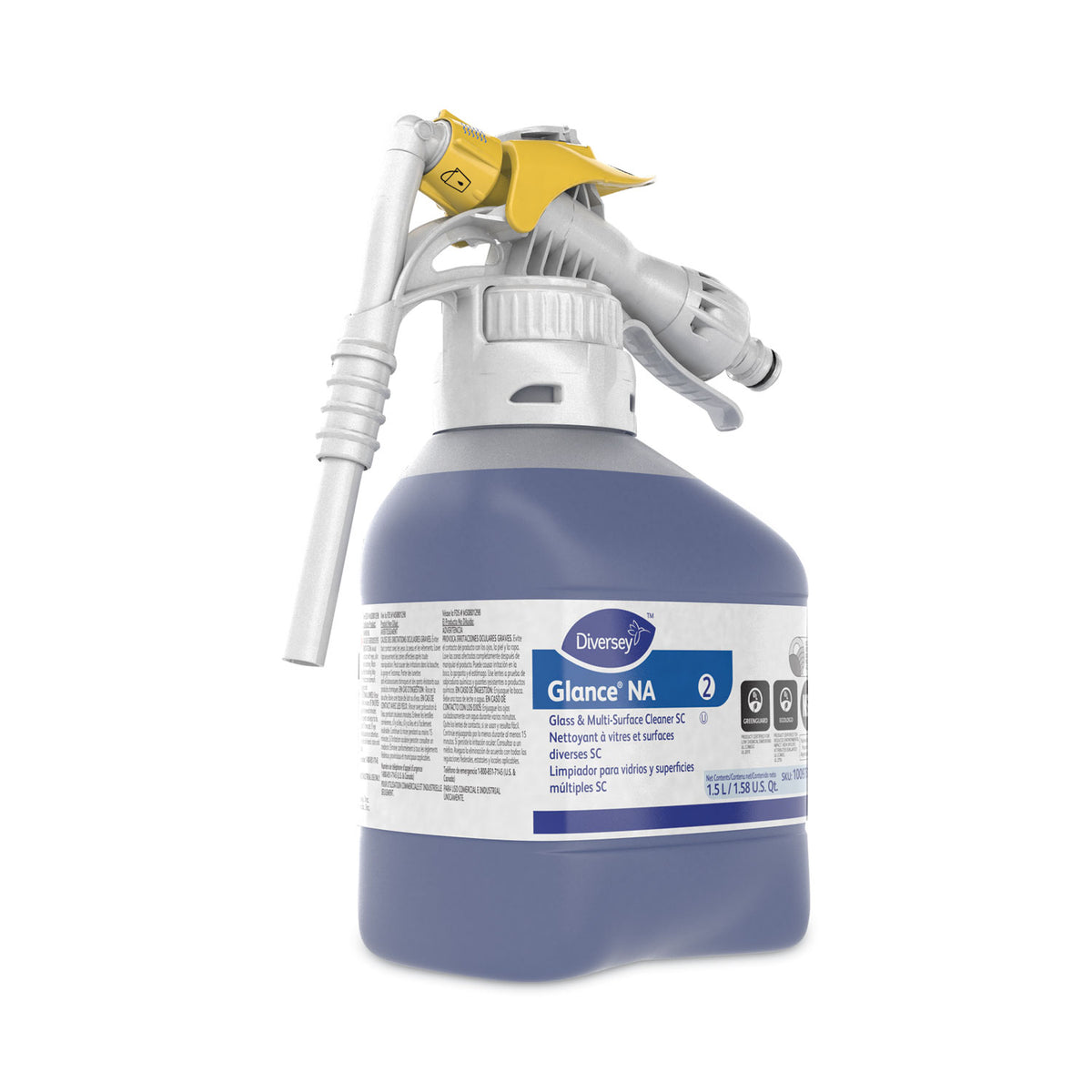 Glance NA Glass and Multi-Surface Cleaner, 1.5 L, 2/Carton