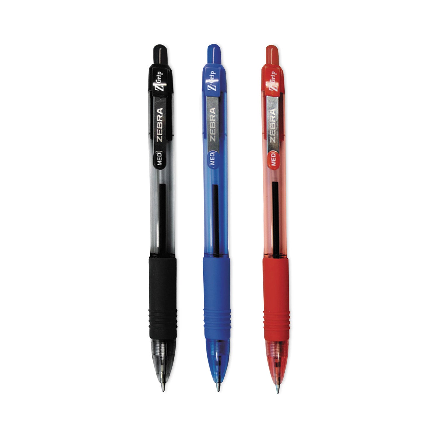 z-grip-ballpoint-pen-retractable-medium-1-mm-assorted-ink-and-barrel-colors-48-pack_zeb22048 - 2