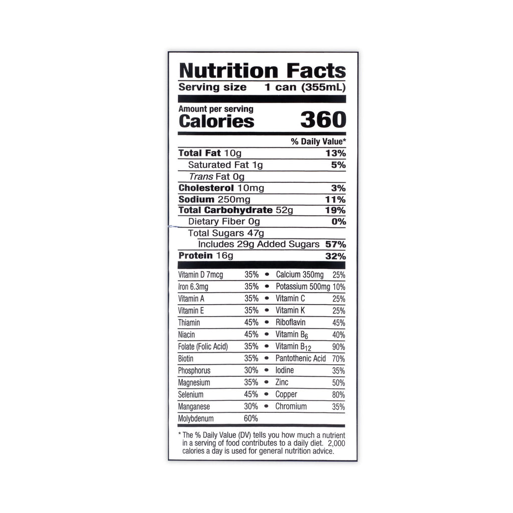 Energy Nutrition Drink, Vanilla, 12 oz Can, 12/Carton, Ships in 1-3 Business Days