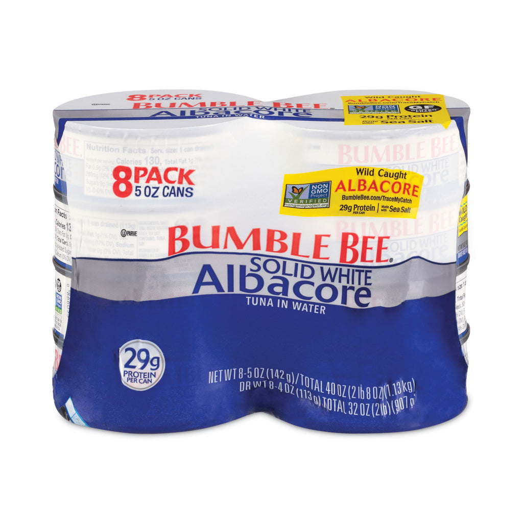 Solid White Albacore Tuna in Water, 5 oz Can, 8/Pack, Ships in 1-3 Business Days