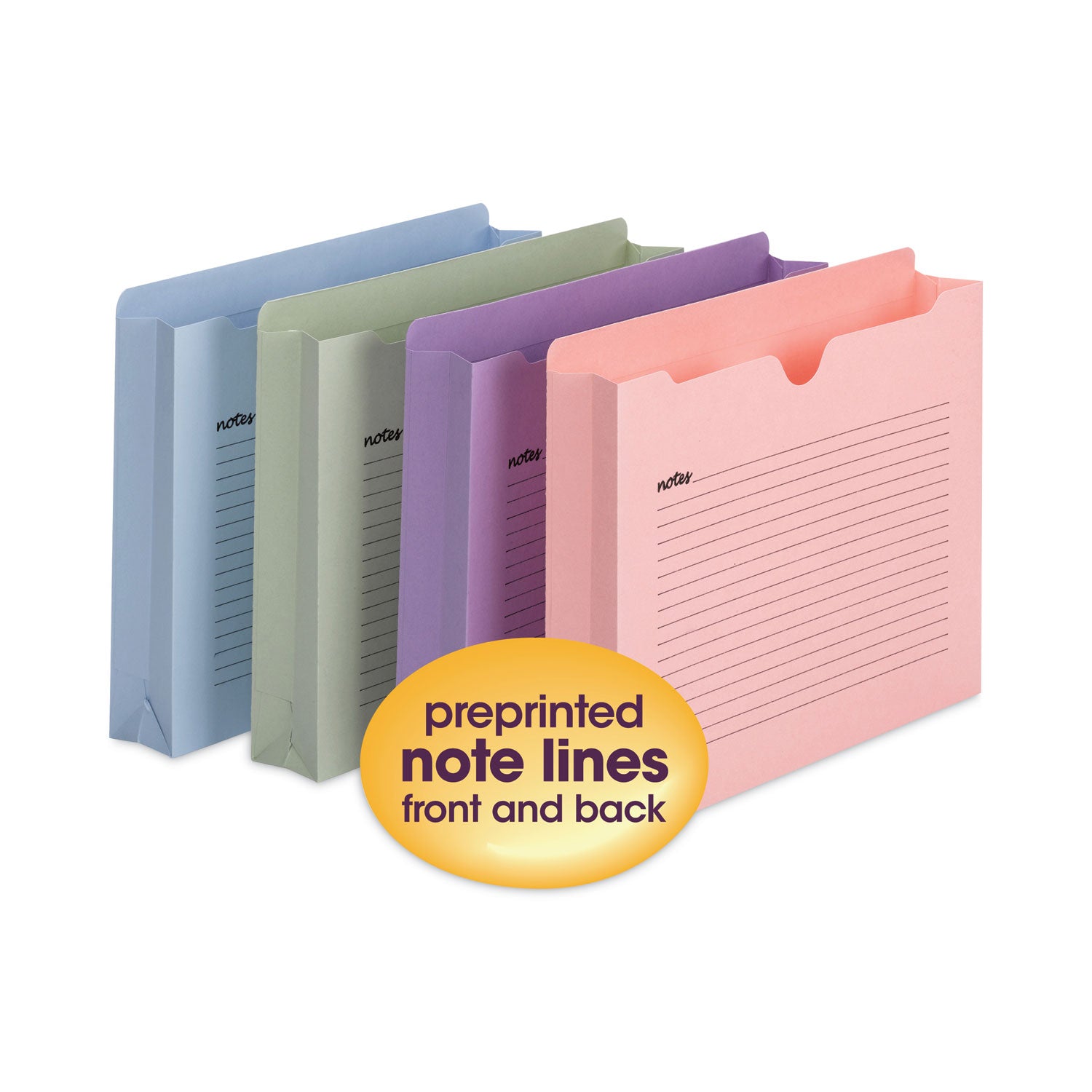 notes-file-jackets-straight-tab-2-expansion-letter-size-assorted-colors-12-pack_smd75695 - 2