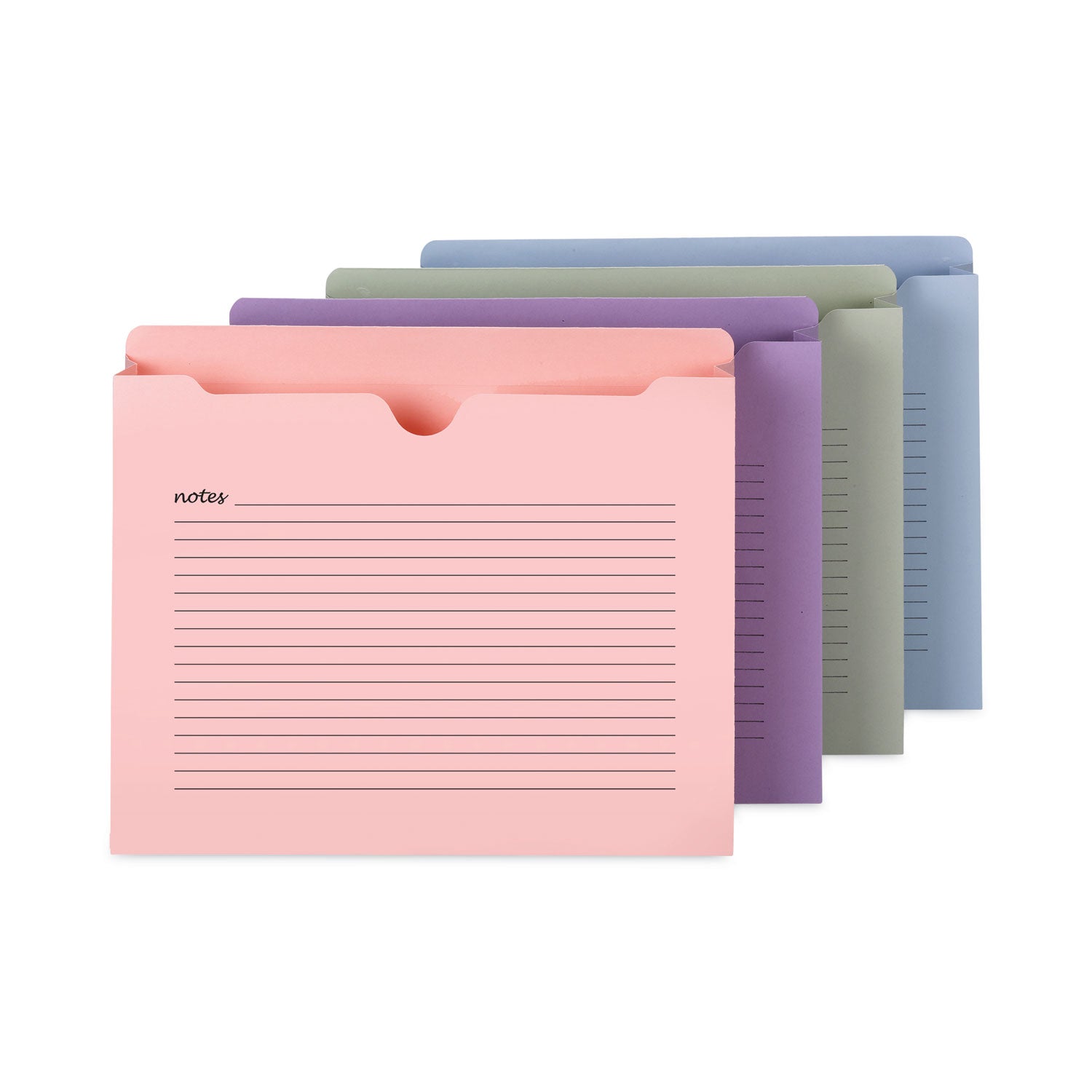notes-file-jackets-straight-tab-2-expansion-letter-size-assorted-colors-12-pack_smd75695 - 1