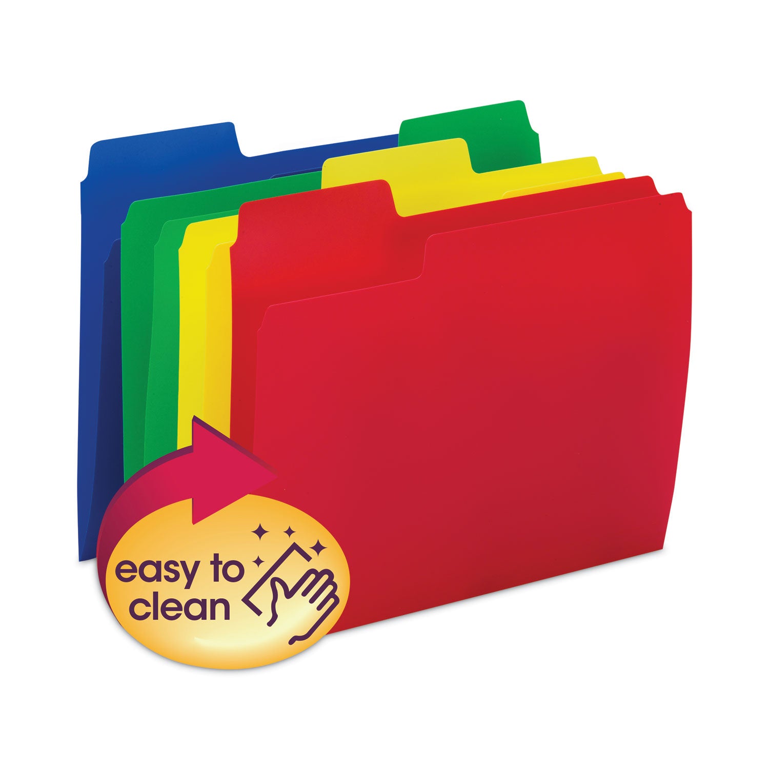 supertab-top-tab-file-folders-1-3-cut-tabs-assorted-letter-size-075-expansion-polypropylene-12-pack_smd10516 - 2