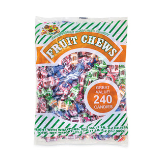 Assorted Fruit Chews, 1.5 lb Bag, Approx. 240 Pieces, Ships in 1-3 Business Days