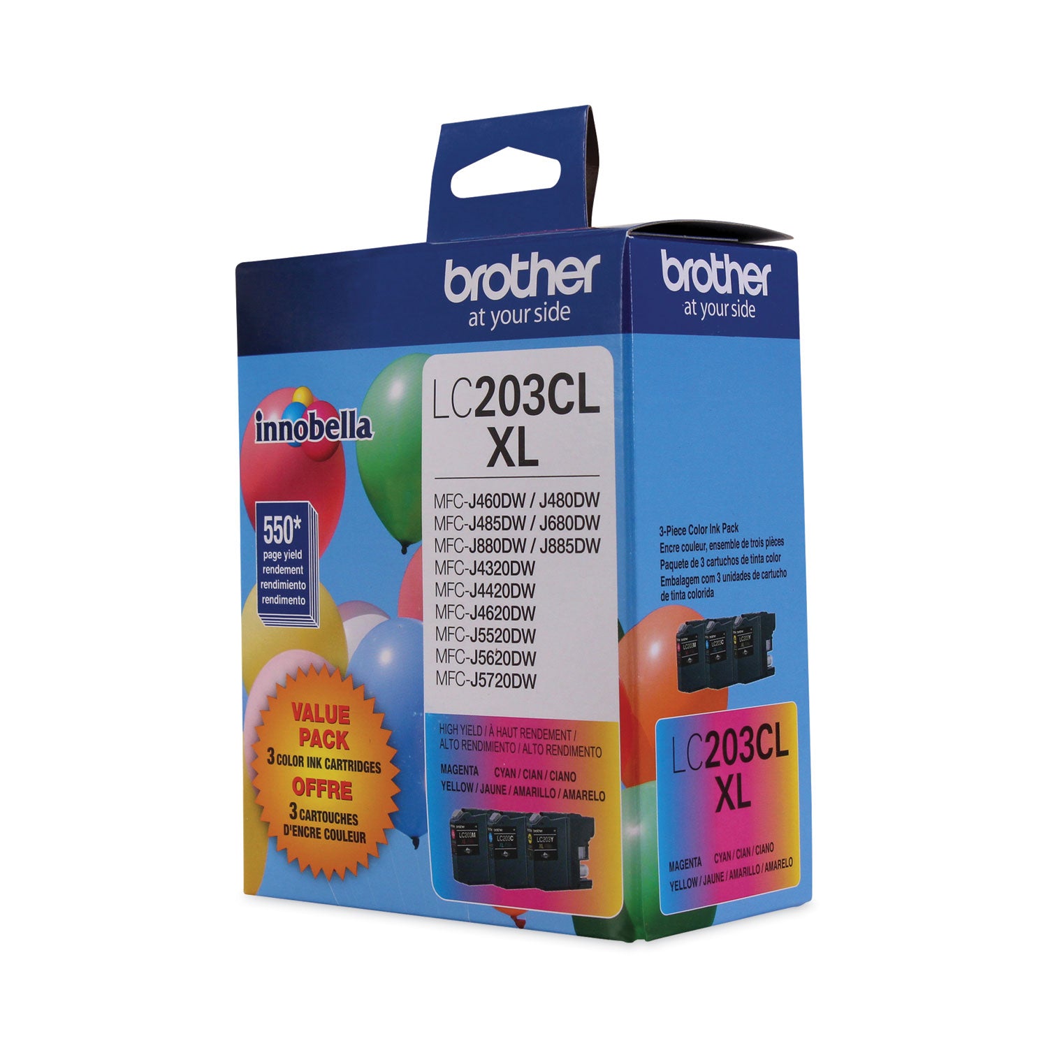 LC2033PKS Innobella High-Yield Ink, 550 Page-Yield, Cyan/Magenta/Yellow