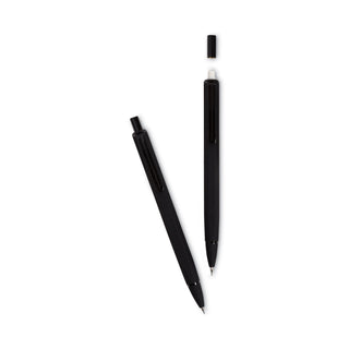 Cambria Soft Touch Mechanical Pencil, 0.7 mm, HB (#2), Black Lead, Black Barrel, 12/Pack
